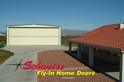 Airpark Home with Detached Airplane Hangar